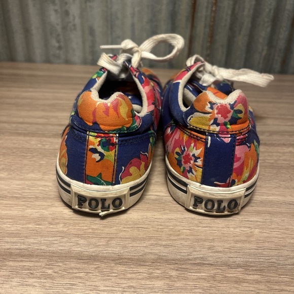Polo Ralph Lauren Women's Floral Sneakers Shoes US 4.5 - Picture 6 of 8